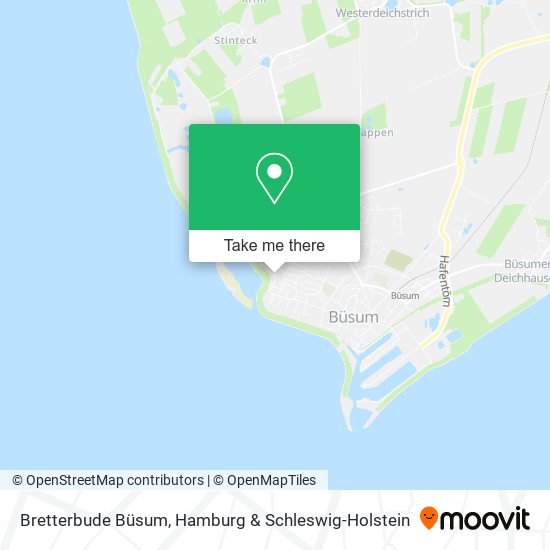 Bretterbude Büsum map
