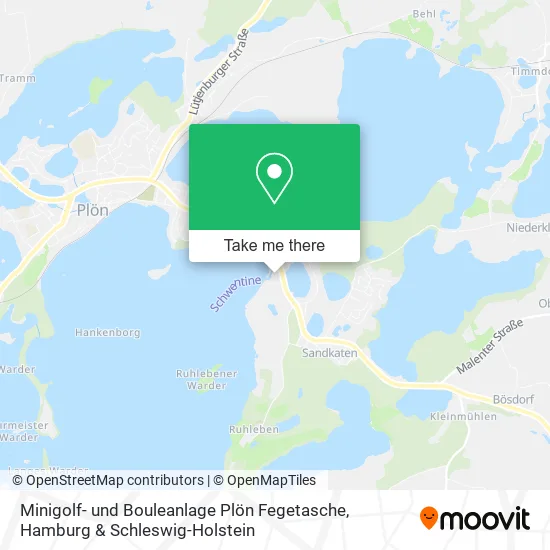 Карта Minigolf- und Bouleanlage Plön Fegetasche