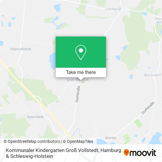 Kommunaler Kindergarten Groß Vollstedt map