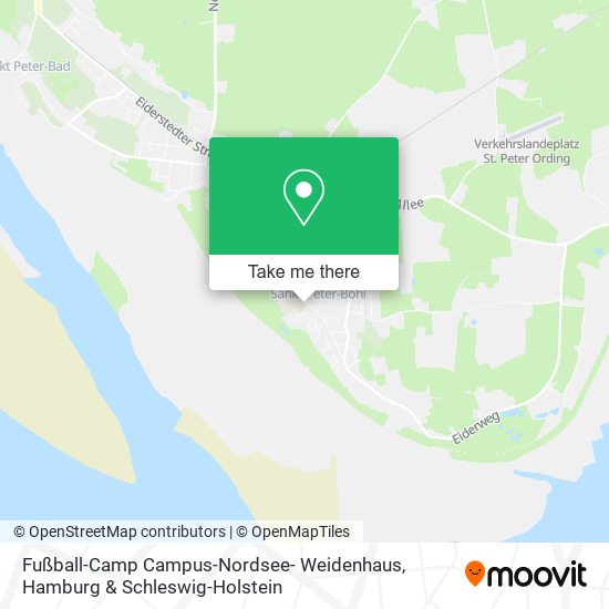Fußball-Camp Campus-Nordsee- Weidenhaus map