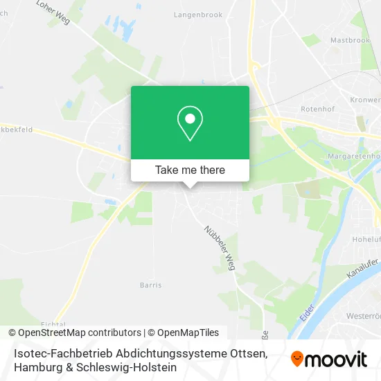 Карта Isotec-Fachbetrieb Abdichtungssysteme Ottsen