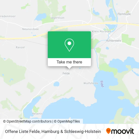 Карта Offene Liste Felde