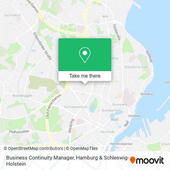 Business Continuity Manager map