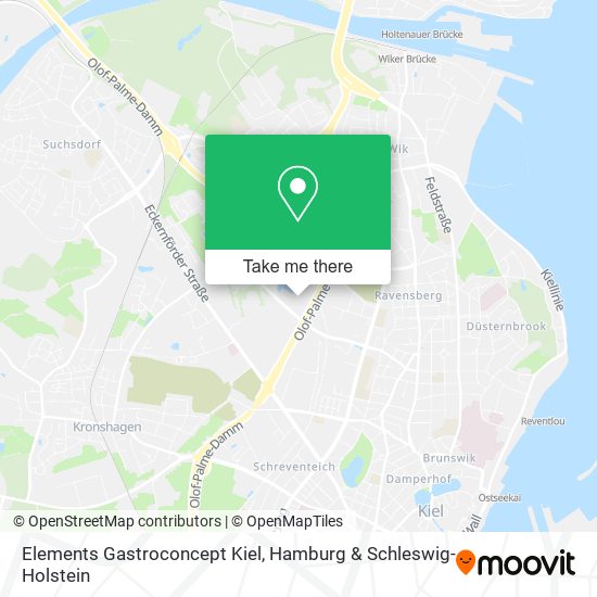 Elements Gastroconcept Kiel map