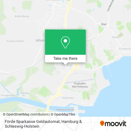 Карта Förde Sparkasse Geldautomat