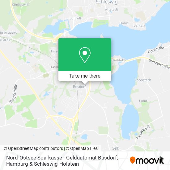 Nord-Ostsee Sparkasse - Geldautomat Busdorf map