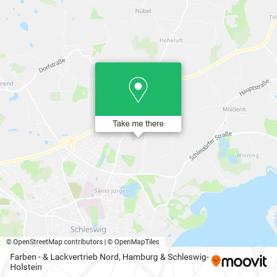 Карта Farben - & Lackvertrieb Nord