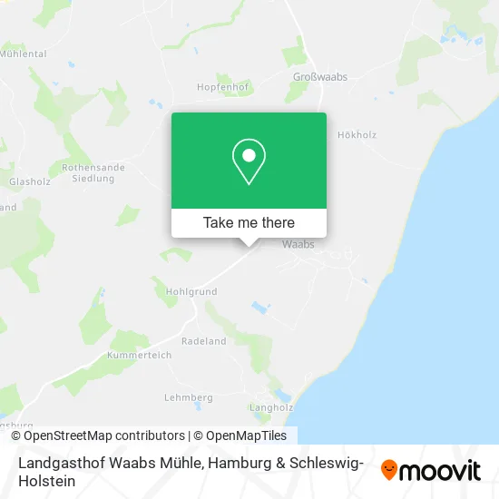 Карта Landgasthof Waabs Mühle