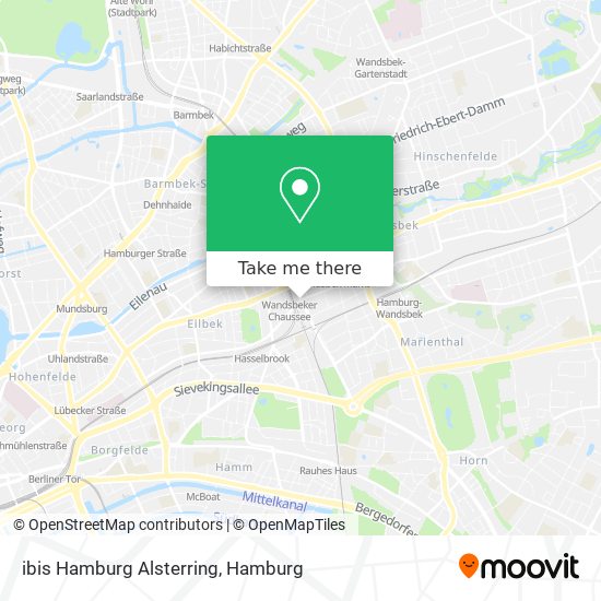 ibis Hamburg Alsterring map