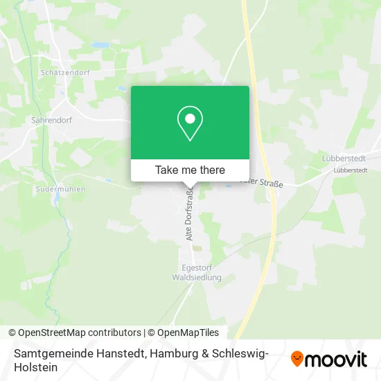 Карта Samtgemeinde Hanstedt