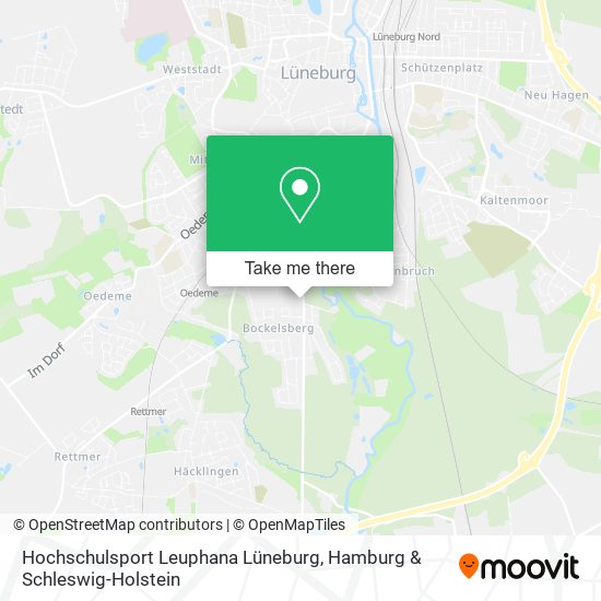 Hochschulsport Leuphana Lüneburg map