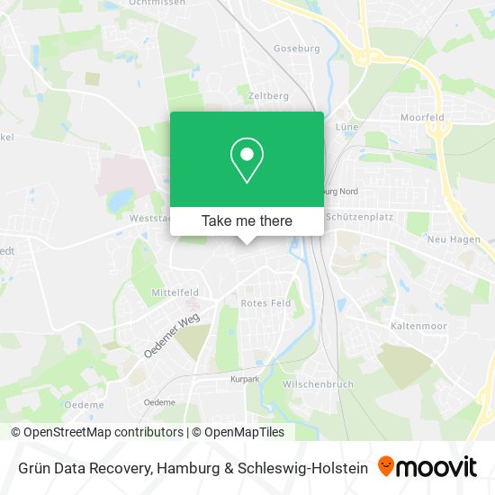 Grün Data Recovery map