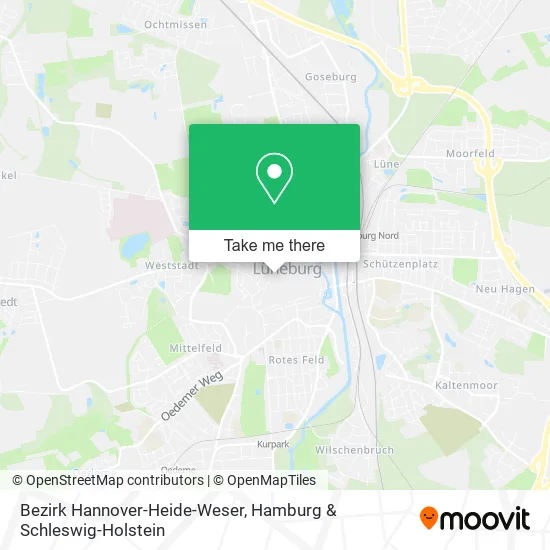 Карта Bezirk Hannover-Heide-Weser