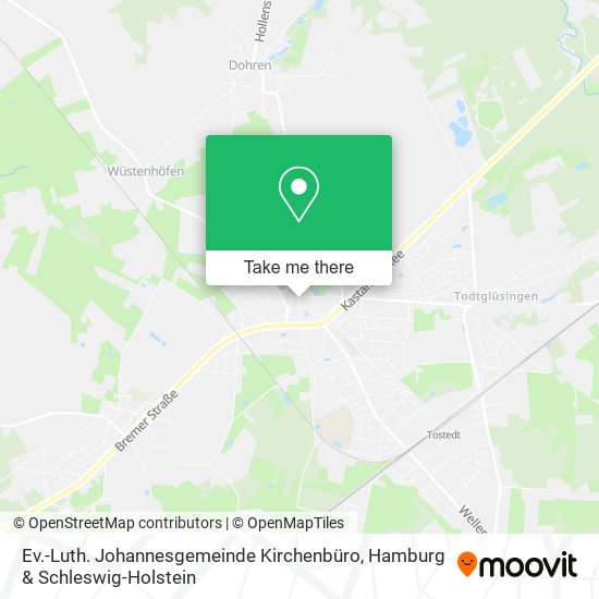 Ev.-Luth. Johannesgemeinde Kirchenbüro map