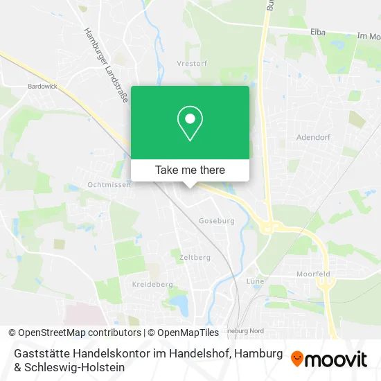 Карта Gaststätte Handelskontor im Handelshof