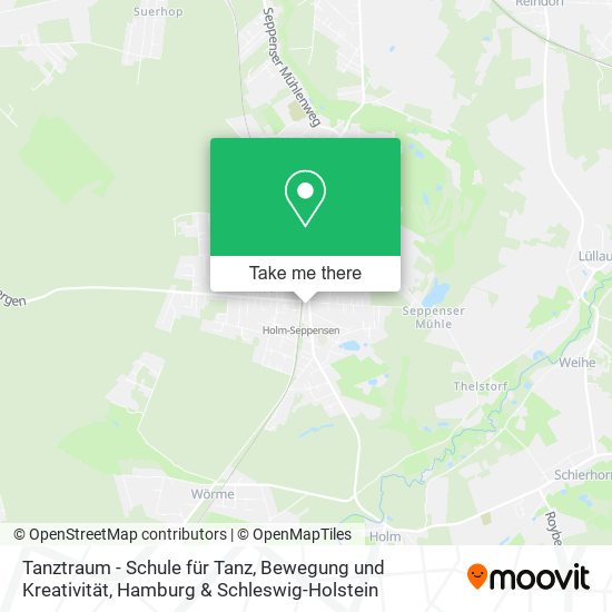 Tanztraum - Schule für Tanz, Bewegung und Kreativität map