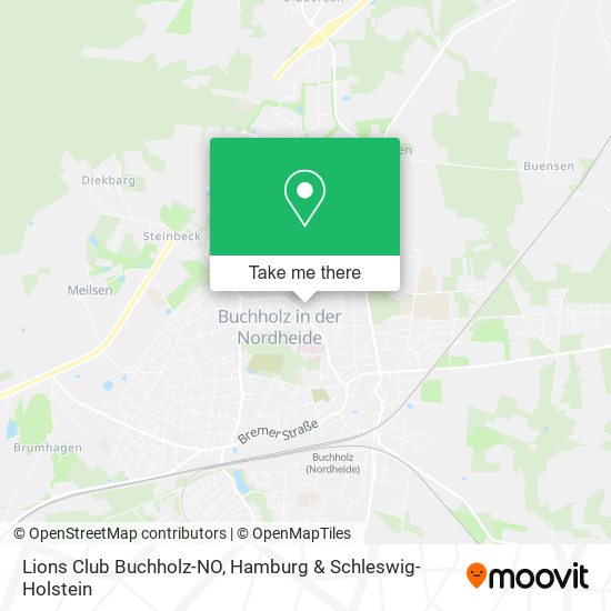 Lions Club Buchholz-NO map