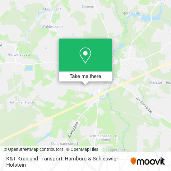 K&T Kran und Transport map