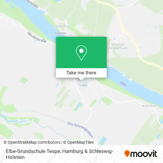 Карта Elbe-Grundschule Tespe