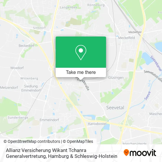 Карта Allianz Versicherung Wikant Tchanra Generalvertretung