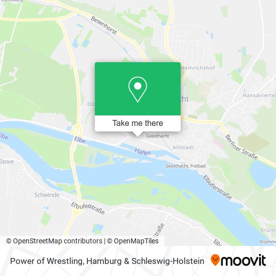 Power of Wrestling map