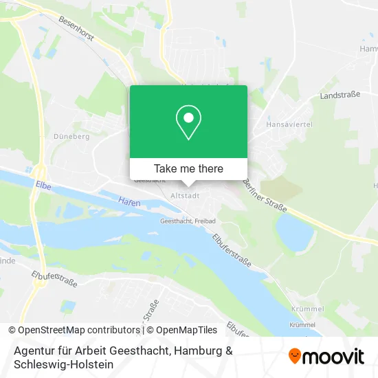 Карта Agentur für Arbeit Geesthacht