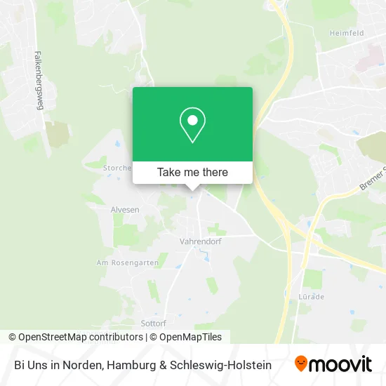 Карта Bi Uns in Norden