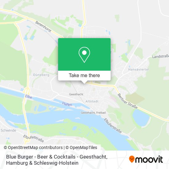Blue Burger - Beer & Cocktails - Geesthacht map