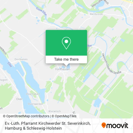 Карта Ev.-Luth. Pfarramt Kirchwerder St. Severinkirch