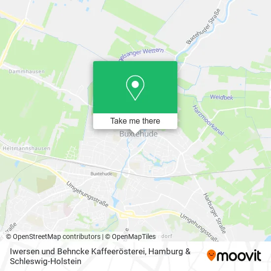 Карта Iwersen und Behncke Kaffeerösterei