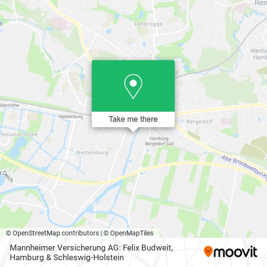 Mannheimer Versicherung AG: Felix Budweit map