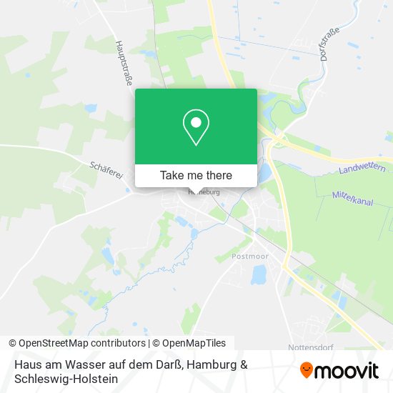 Haus am Wasser auf dem Darß map