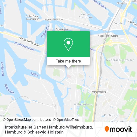 Карта Interkultureller Garten Hamburg-Wilhelmsburg