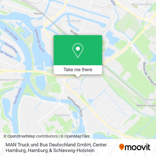 MAN Truck und Bus Deutschland GmbH, Center Hamburg map