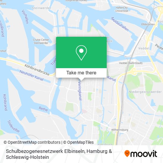 Schulbezogenesnetzwerk Elbinseln map