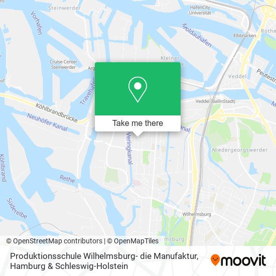 Карта Produktionsschule Wilhelmsburg- die Manufaktur