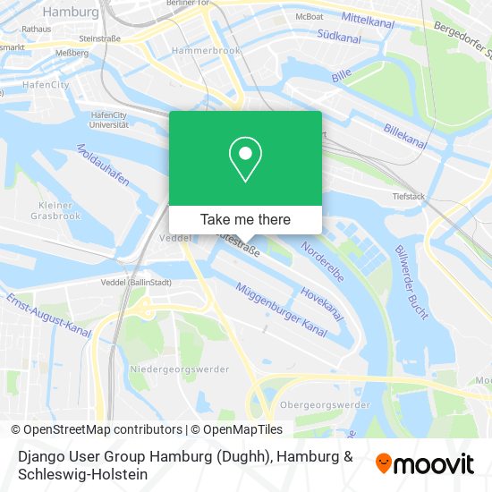 Карта Django User Group Hamburg (Dughh)