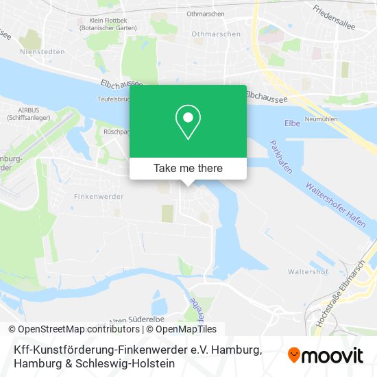 Карта Kff-Kunstförderung-Finkenwerder e.V. Hamburg