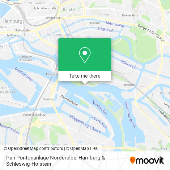 Карта Pan Pontonanlage Norderelbe