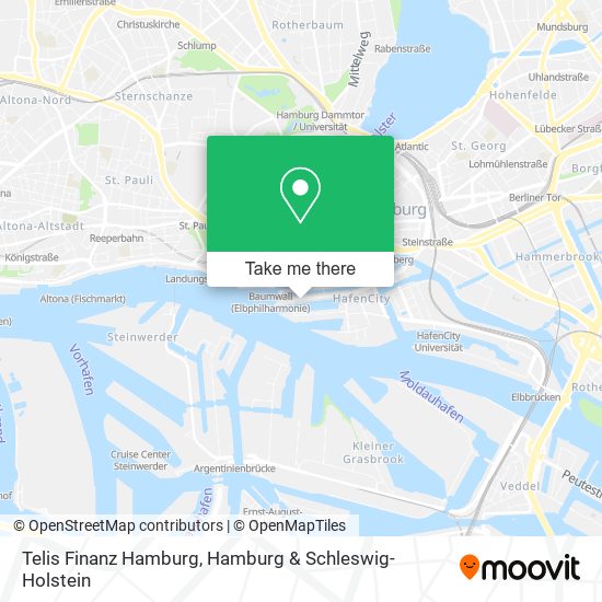 Telis Finanz Hamburg map