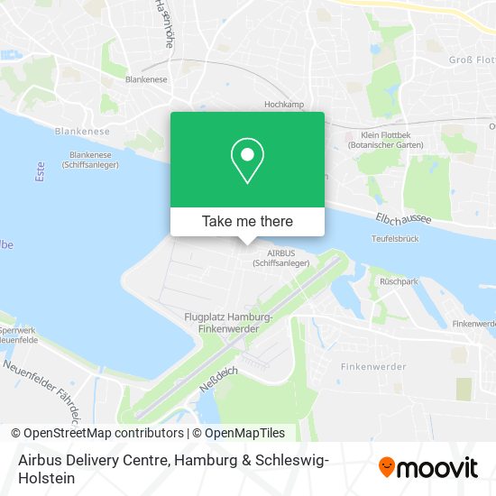 Airbus Delivery Centre map