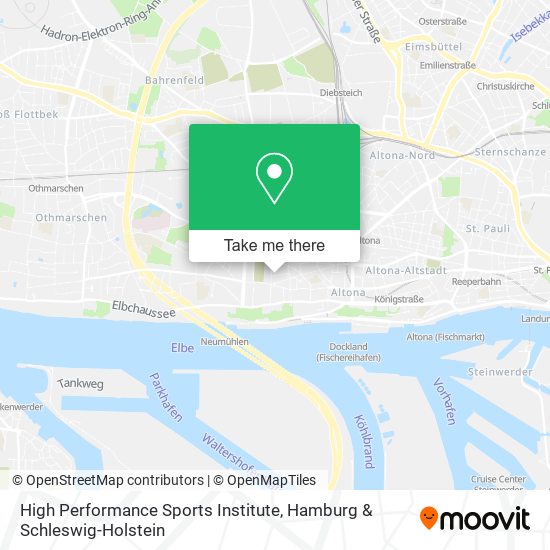 High Performance Sports Institute map