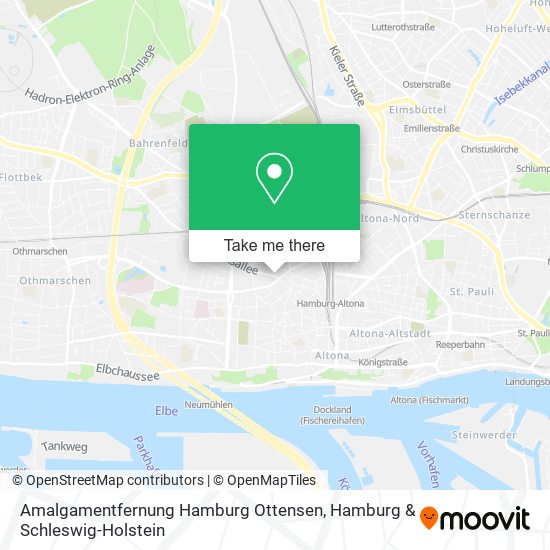Карта Amalgamentfernung Hamburg Ottensen