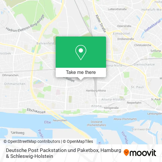 Карта Deutsche Post Packstation und Paketbox