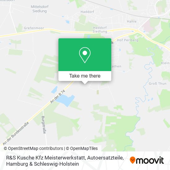 R&S Kusche Kfz Meisterwerkstatt, Autoersatzteile map