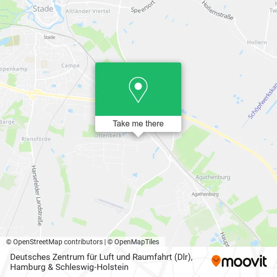 Карта Deutsches Zentrum für Luft und Raumfahrt (Dlr)