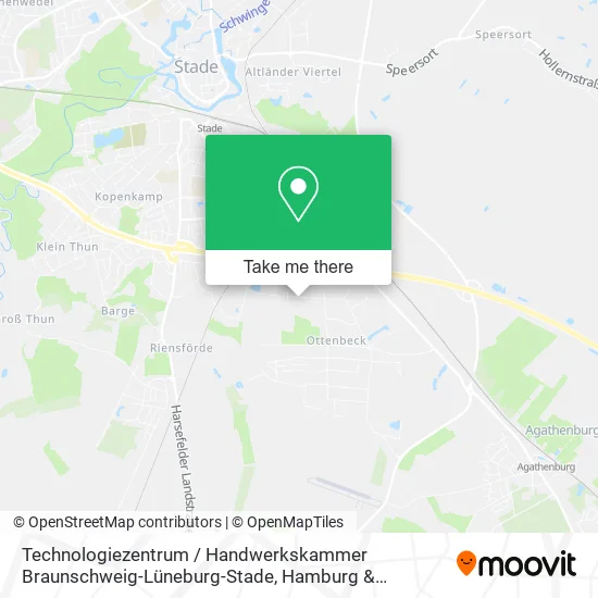 Карта Technologiezentrum / Handwerkskammer Braunschweig-Lüneburg-Stade