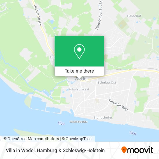 Villa in Wedel map