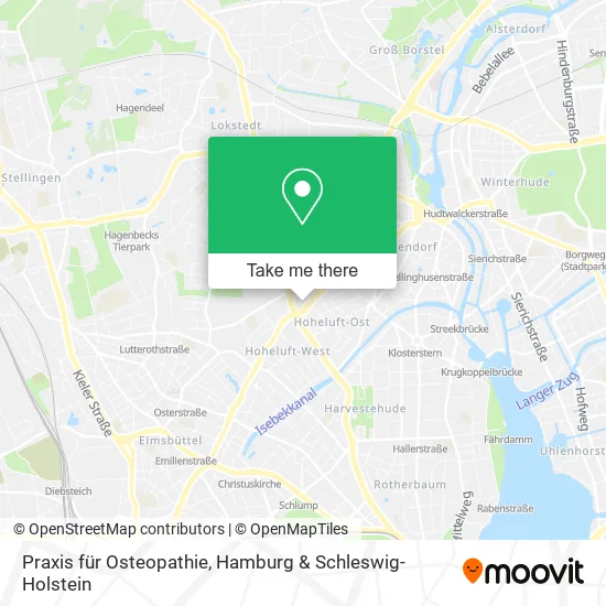 Карта Praxis für Osteopathie