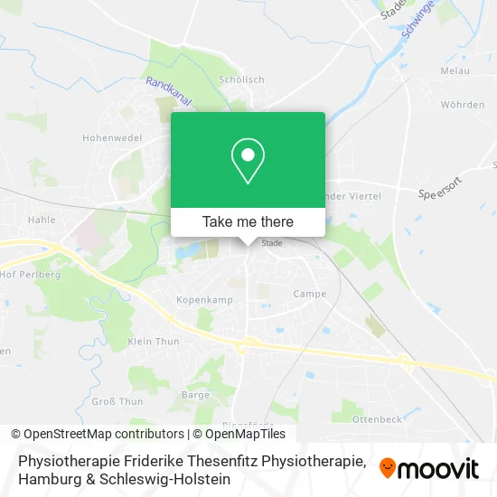 Карта Physiotherapie Friderike Thesenfitz Physiotherapie
